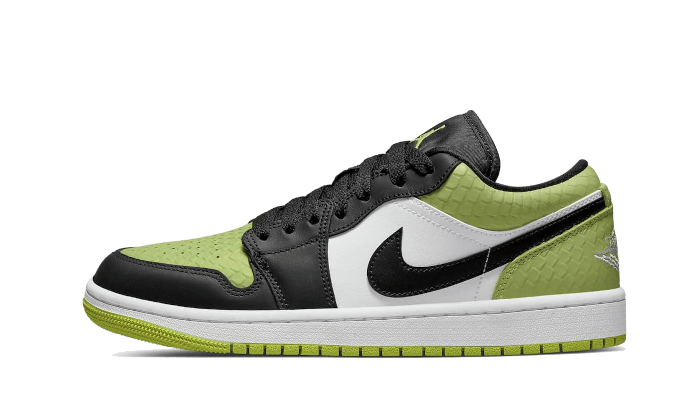 Air Jordan 1 Low Vivid Green Snakeskin