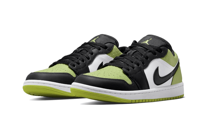 Air Jordan 1 Low Vivid Green Snakeskin