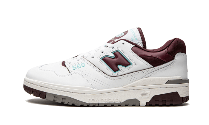 New Balance 550 Burgundy Cyan