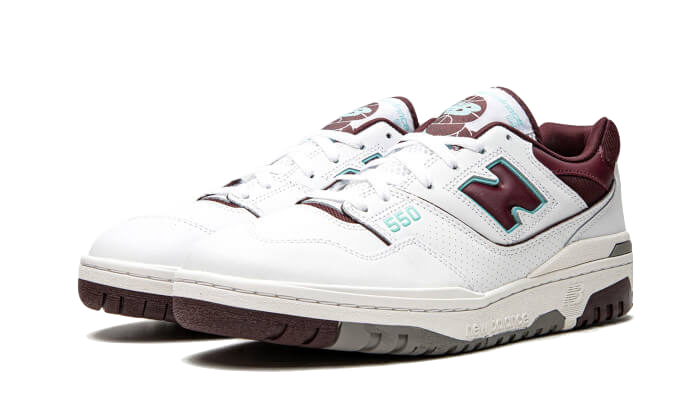 New Balance 550 Burgundy Cyan