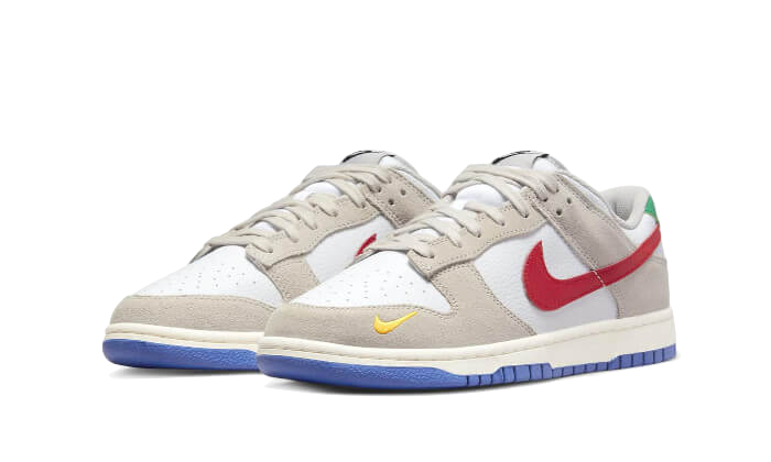 Nike Dunk Low Light Iron Ore Red Blue