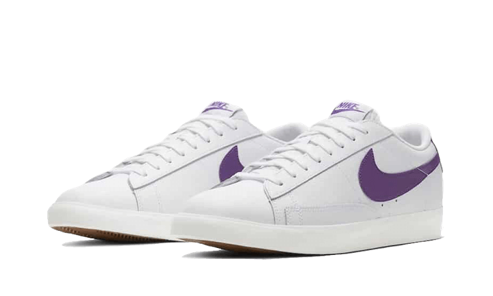 Blazer Low Leather White Purple