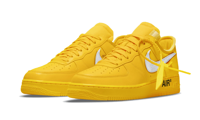 Nike Air Force 1 Low Off-White University Gold Metallic Silver