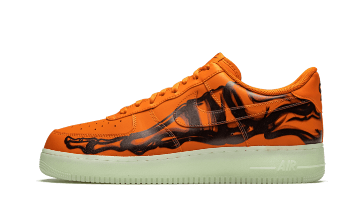 Nike Air Force 1 Low Orange Skeleton Halloween (2020)