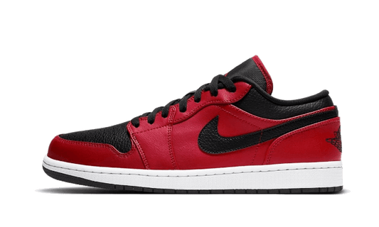 Air Jordan 1 Low Reverse Bred Pebbled Swoosh