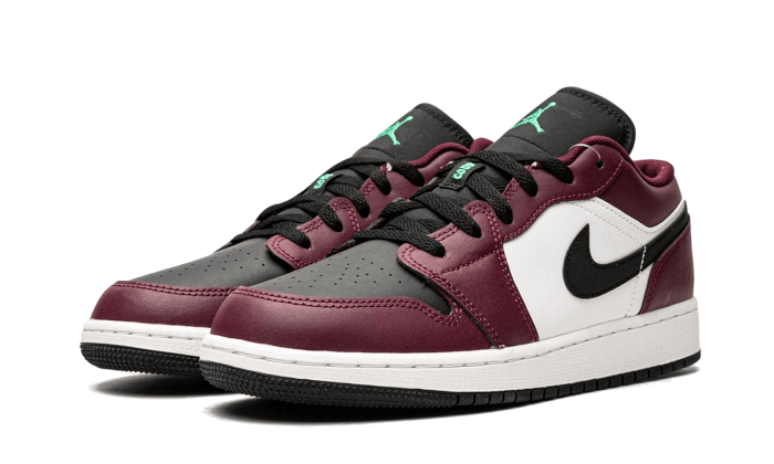 Air Jordan 1 Low SE Dark Beetroot Black Roma Green