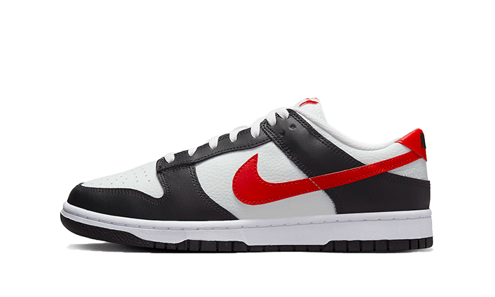 Nike Dunk Low Black White Red