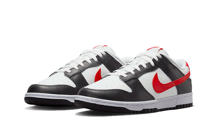 Nike Dunk Low Black White Red