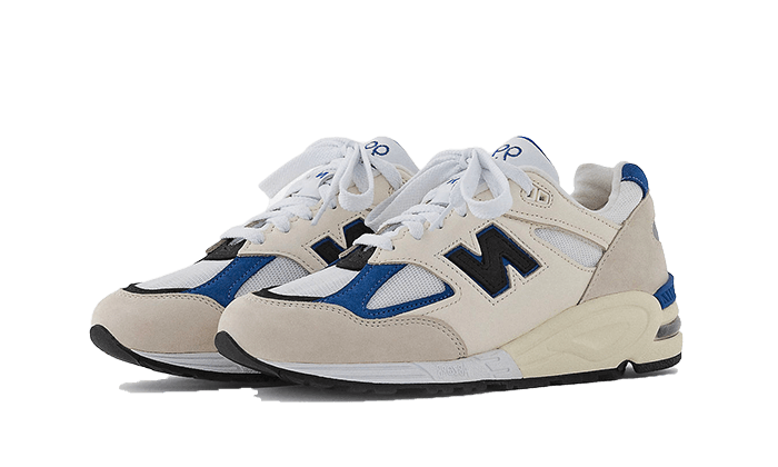 New Balance 990 v2 Made In USA White Blue