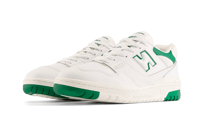 New Balance 550 White Classic Green