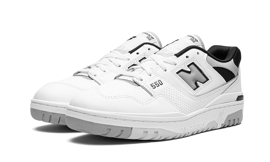 New Balance 550 White Concrete Black