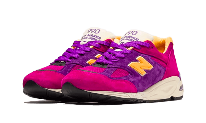 New Balance 990v2 Made in USA Teddy Santis Purple Yellow