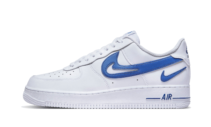 Nike Air Force 1 Low '07 FM Cut Out Swoosh White Game Royal