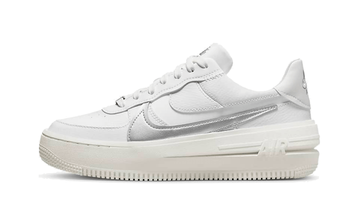 Nike Air Force 1 Low Platform Summit White Metallic Silver