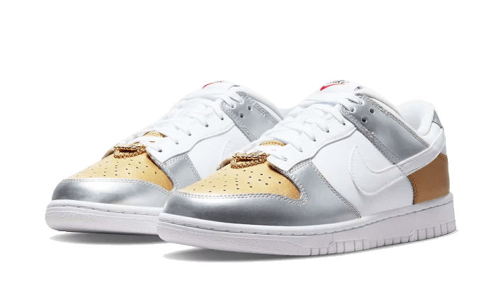 Nike Dunk Low Gold Silver