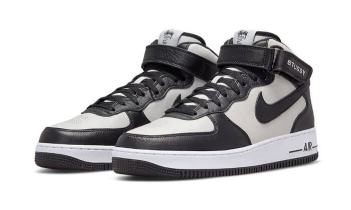 Nike Air Force 1 Mid Stussy Grey Black